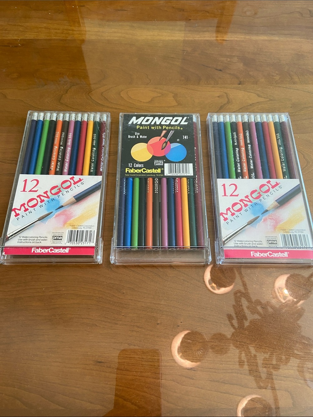 Vtg Faber Castell Mongol Paint with Pencils 741 Lot of 3 Brand New